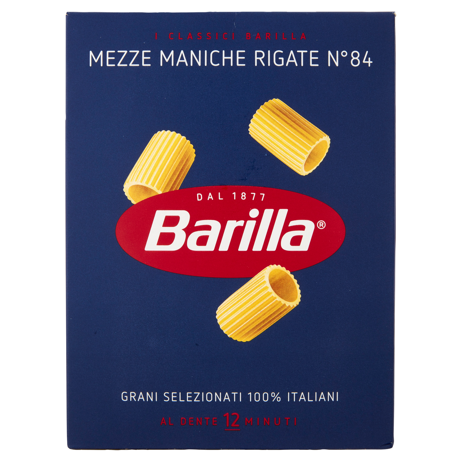 BARILLA PASTA DI SEMOLA MEZZE MANICHE N.84 500g (24 in a box)