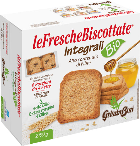 Grissin Bon Fette Bisc. Integrali Bio g.250 (12 In A Box) (£1.33 Each)