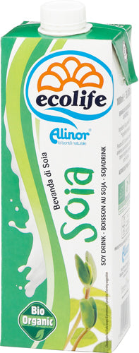 Alinor Bevanda Di Soia Bio UHT lt.1 Ecolife (10 In A Box) (£0.90 Each)