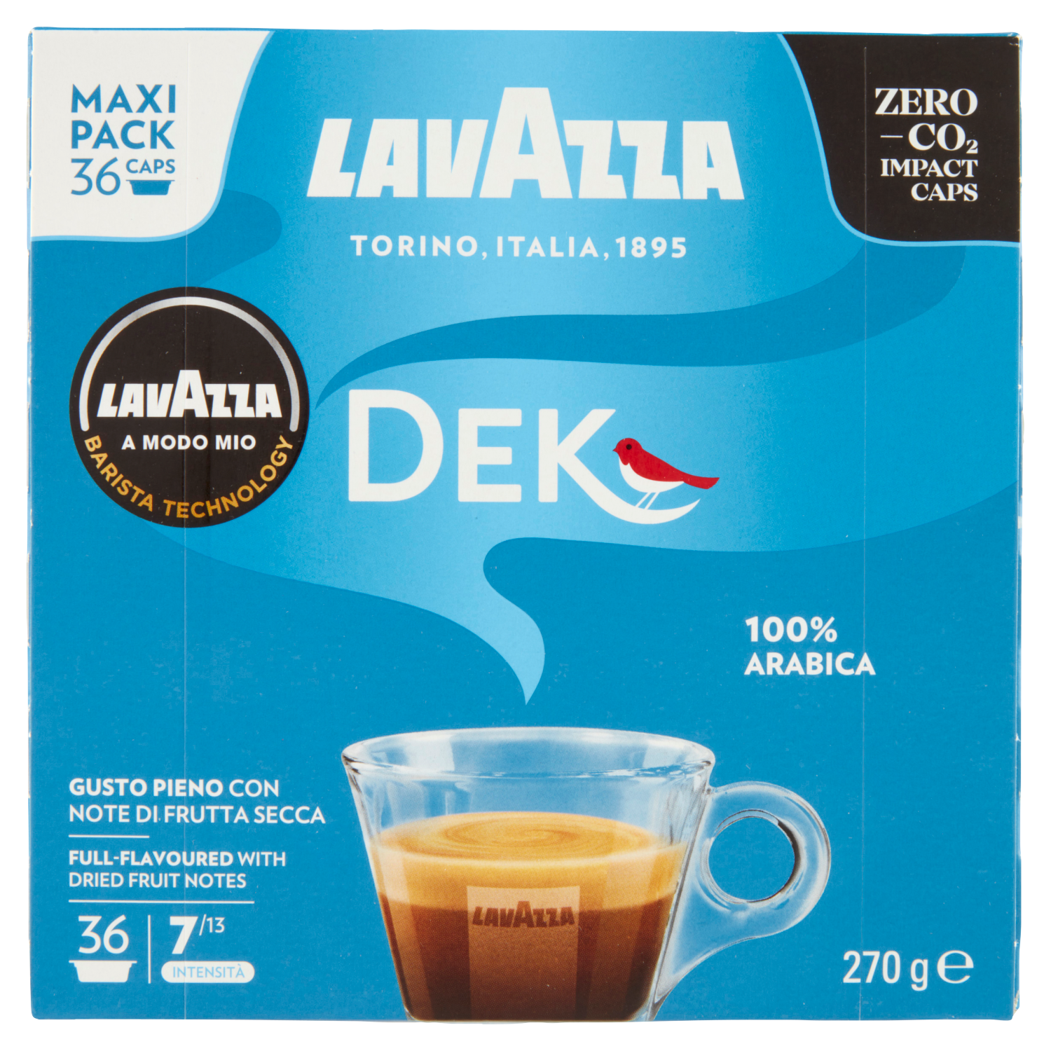 LAVAZZA A MODO DEK 36CAPS 270g (10 in a box)