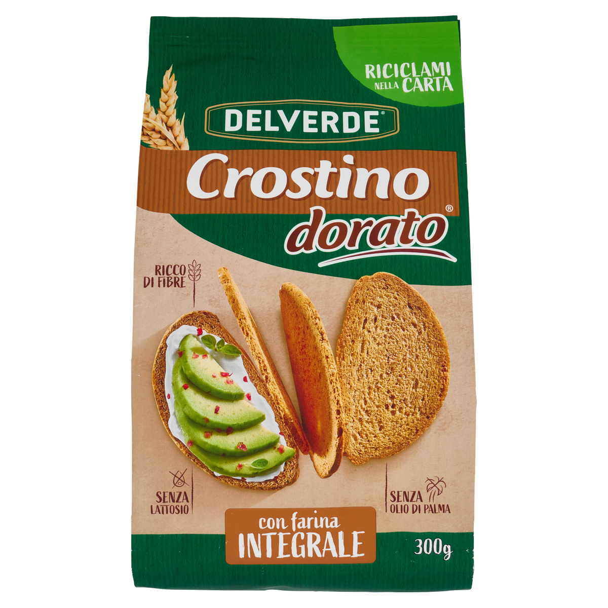 DELVERDE CROSTINI INTEGRALI 300g (12 in a box)
