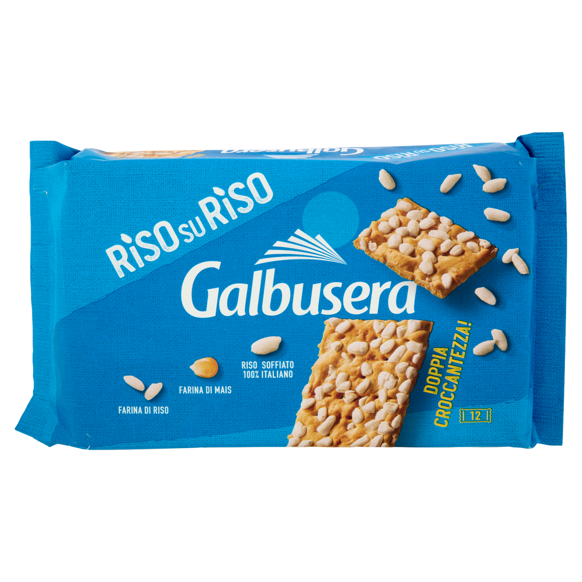 GALBUSERA RISOSURISO CRACKER CON RISO SOFFIATO 380g (12 in a box)