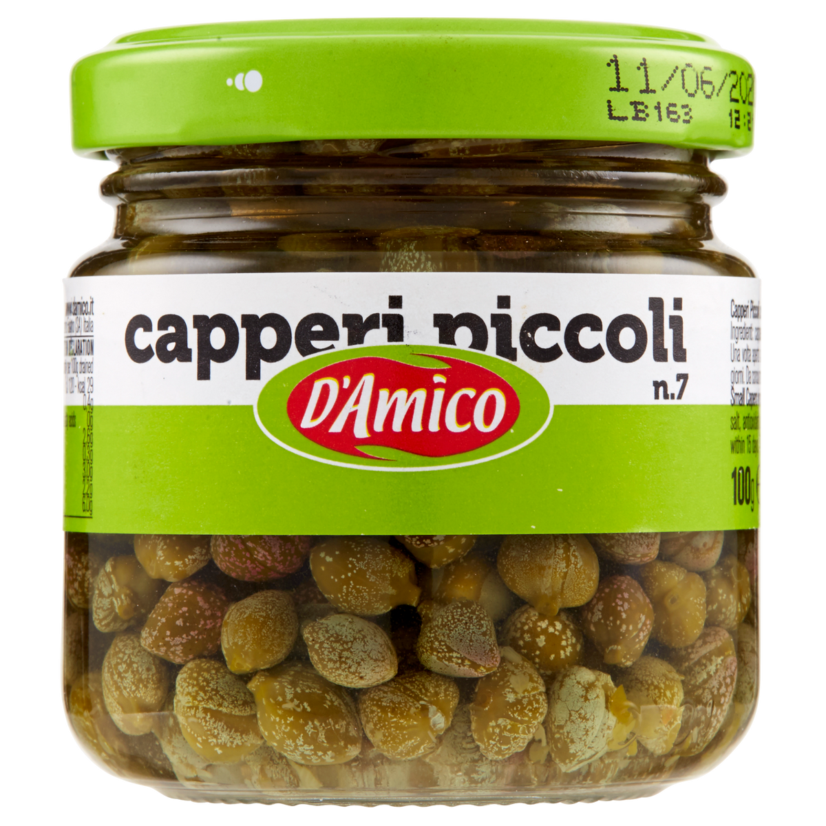 D'AMICO CAPPERI IN ACETO 100g (12 in a box)