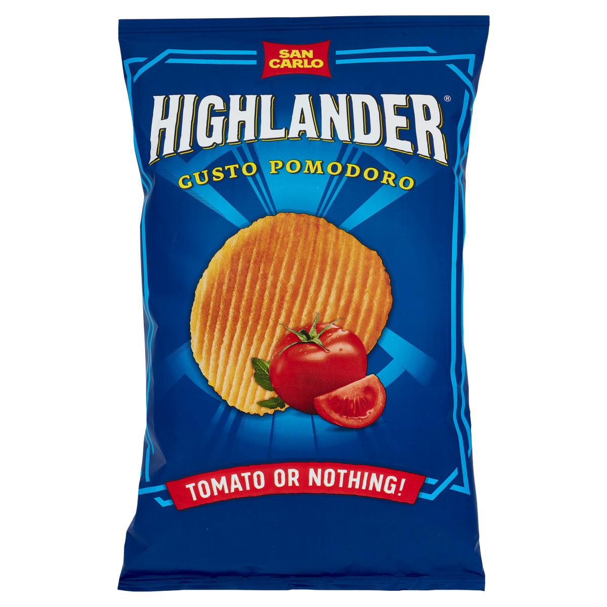 SAN CARLO SAN CARLO PATATINE HIGHLANDER TOMATO 130g (16 in a box)