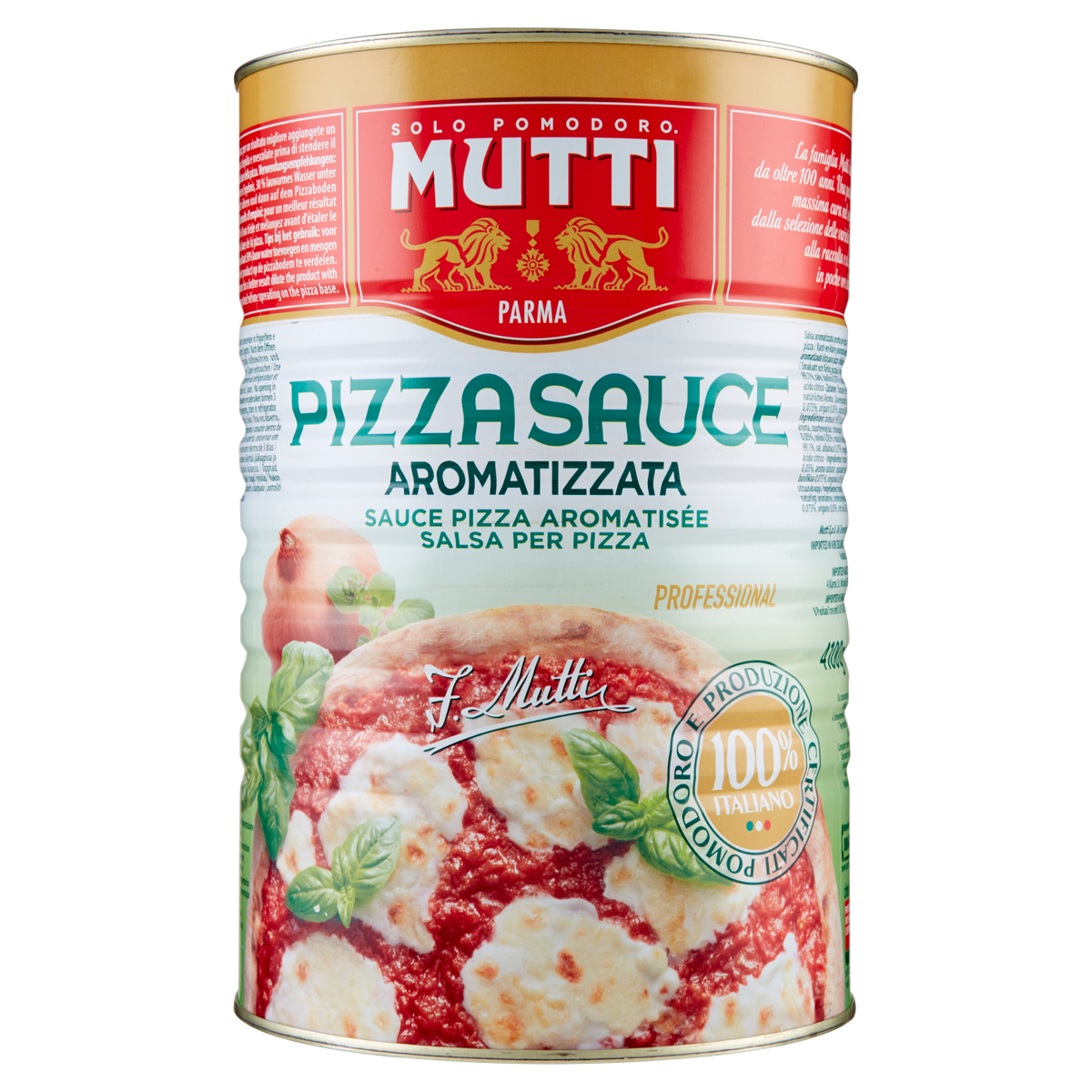 MUTTI PIZZA SAUCE AROMATIZZATA SALSA PER PIZZA 4.100g (3 in a box)