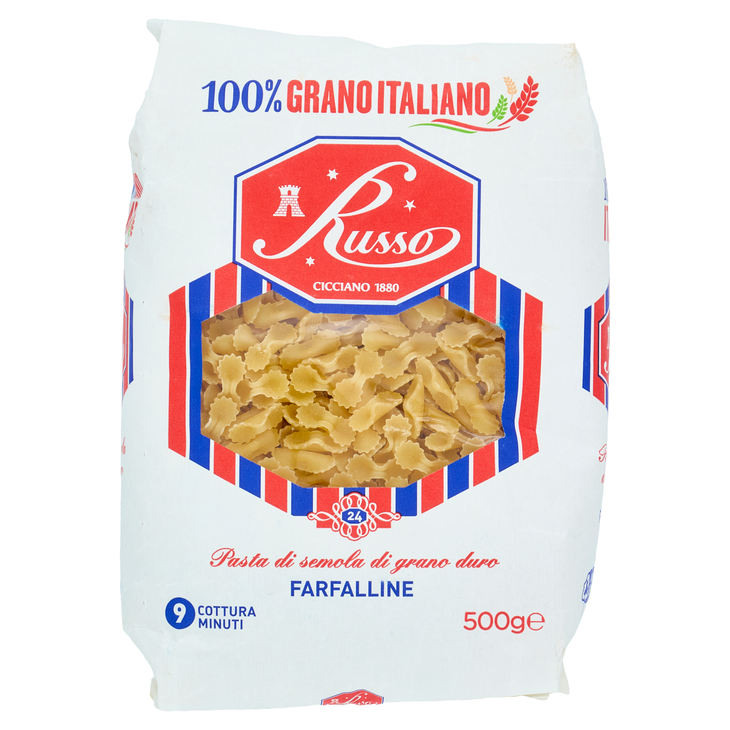 RUSSO PASTINA FARFALLINE 500g (20 in a box)