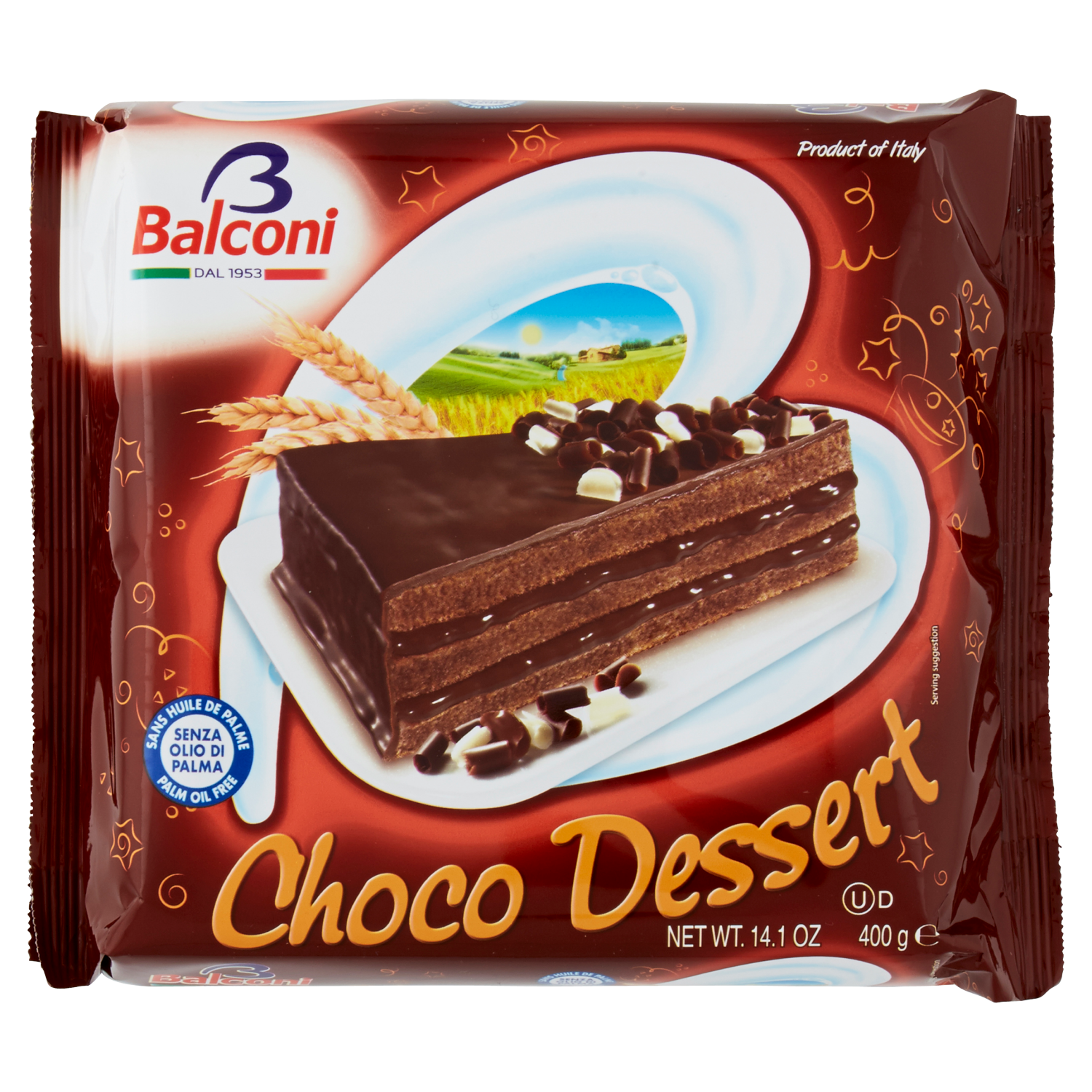 BALCONI TORTA CHOCO DESSERT 400g (6 in a box)