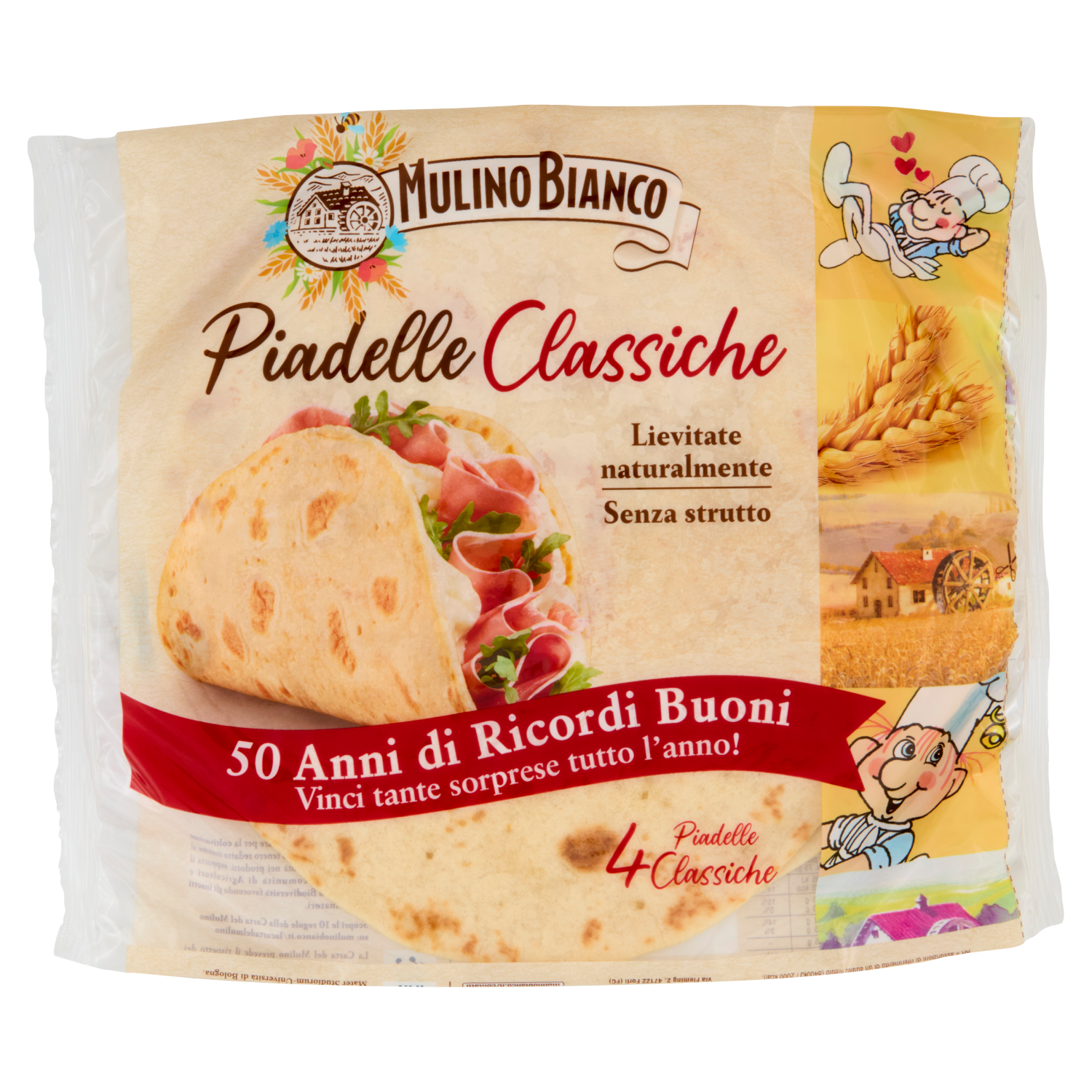 MULINO BIANCO PIADELLE CLASSICHE X4 300(12 in a box)