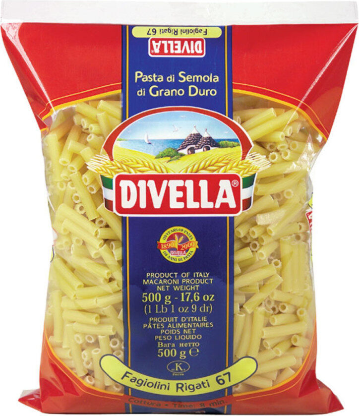 DIVELLA FAGIOLINI RIGATI N.67 500(24 in a box)