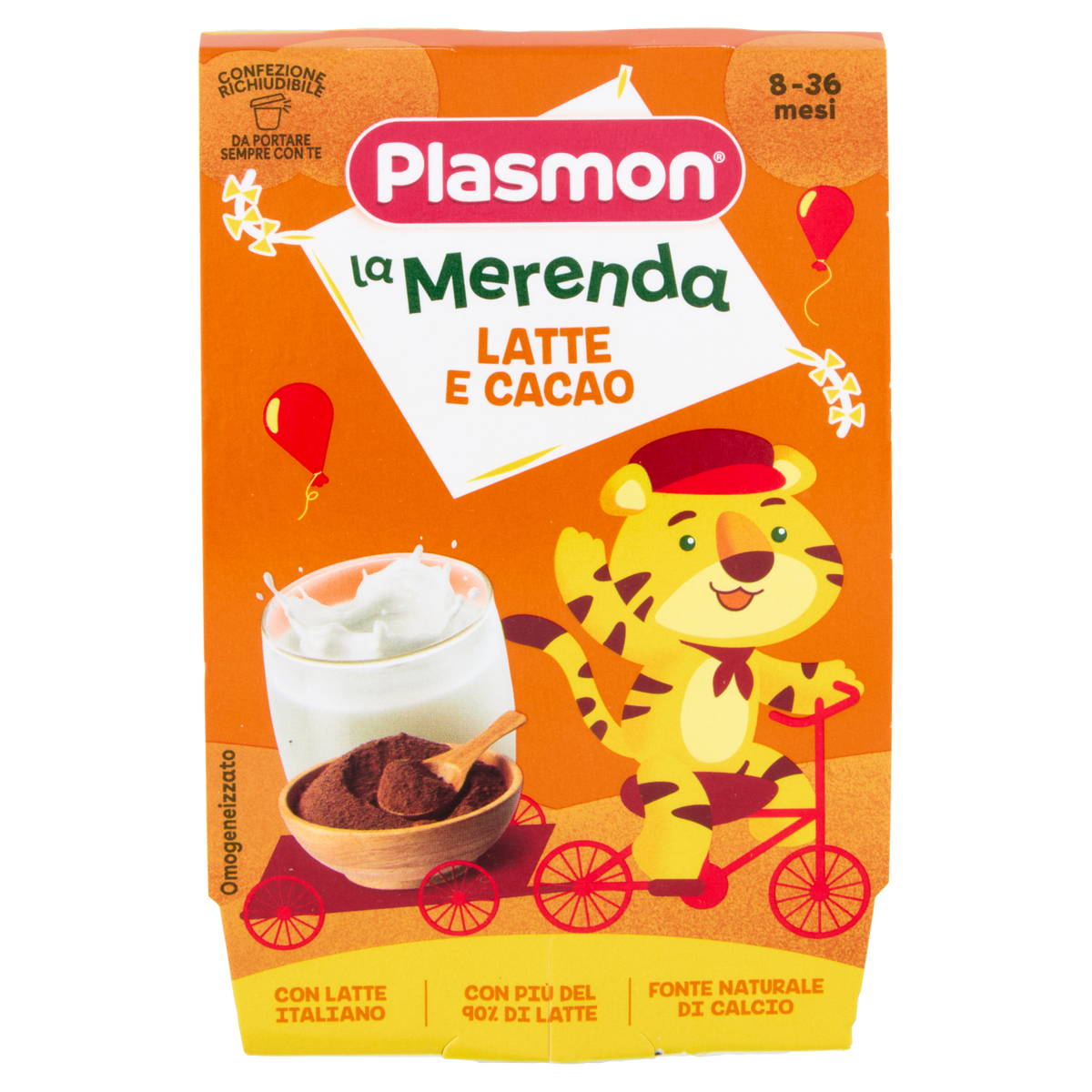 PLASMON MERENDA LATTE&CACAO 120gX2 240g (12 in a box)