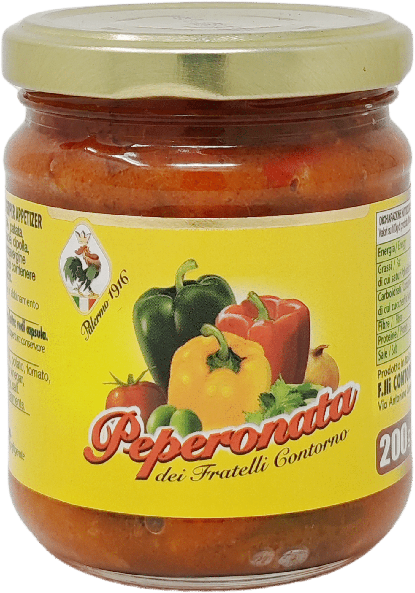 FRATELLI CONTORNO PEPERONATA 200g (12 in a box)