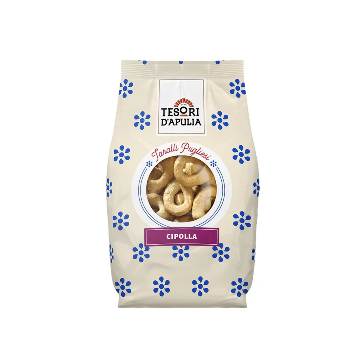 TESORI TARALLI GUSTO CIPOLLA 400g (15 in a box)