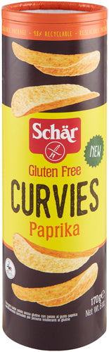 Schar Patatine Curvies Paprika g.170 S/Glutine (10 In A Box) (£1.94 Each)