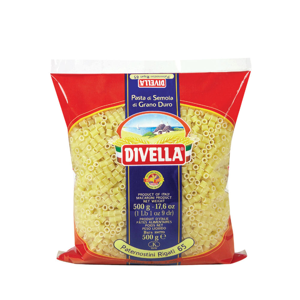 DIVELLA PATERNOSTINI RIGATI 500g (24 in a box)
