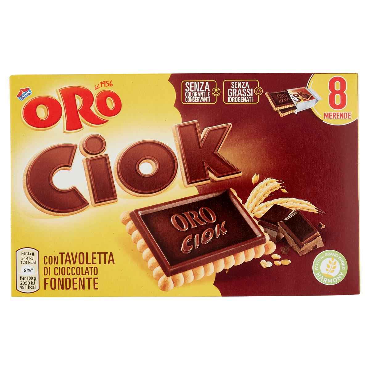 SAIWA ORO CIOCK FONDENTE X8 200g (14 in a box)