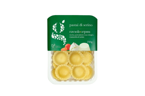 GRAZIANO RAVIOLI RICOTTA, POMODORO E MOZZARELLA 250g (6 in a box)