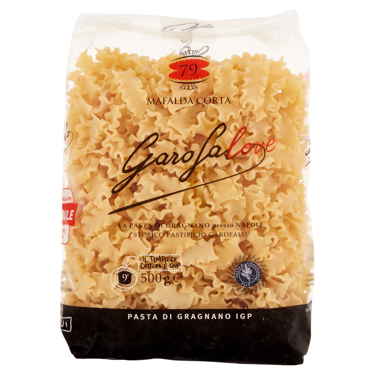 GAROFALO PASTA DI SEMOLA MAFALDA CORTA 500g (16 in a box)