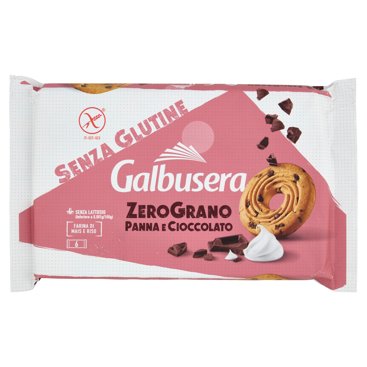 GALBUSERA ZEROGRANO PANNA E CACAO gluten-free 220g (14 in a box)