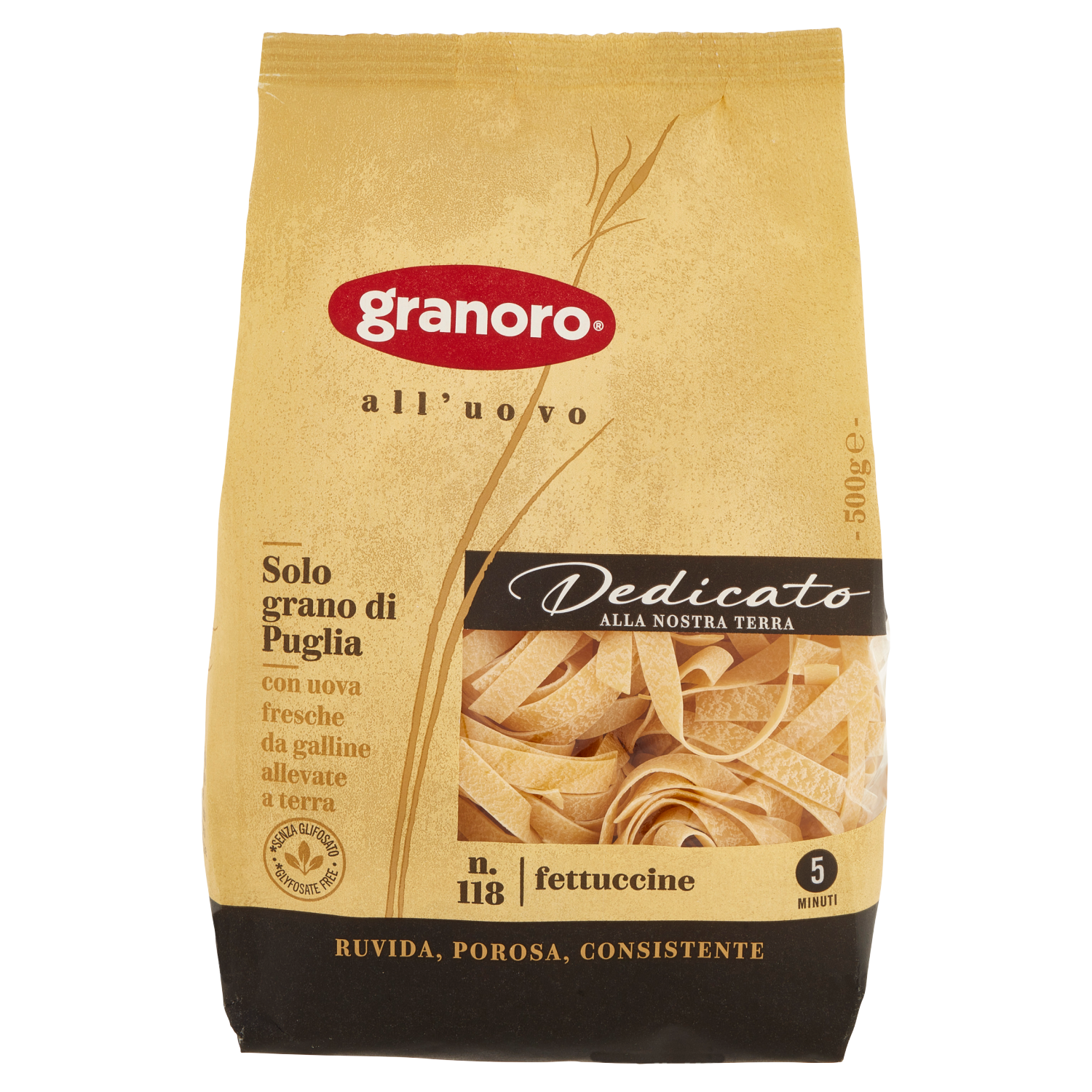 GRANORO DEDICATO FETTUCINE UOVO N.118 500g (12 in a box)
