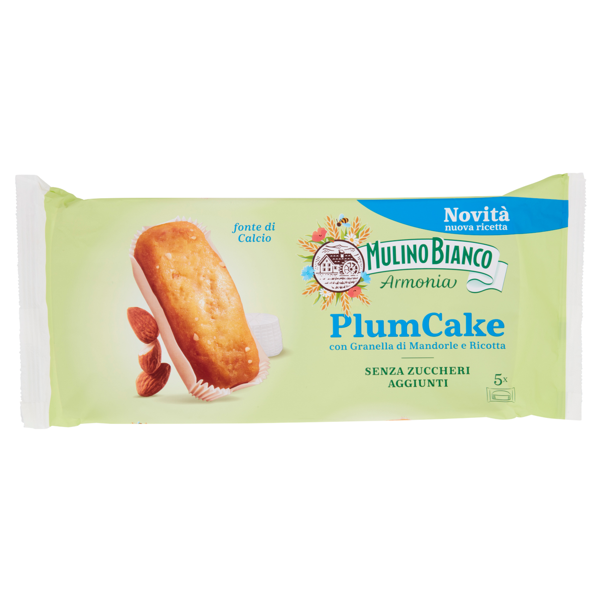 MULINO BIANCO PLUMCAKE SENZA ZUCCHERI 155g (10 in a box)