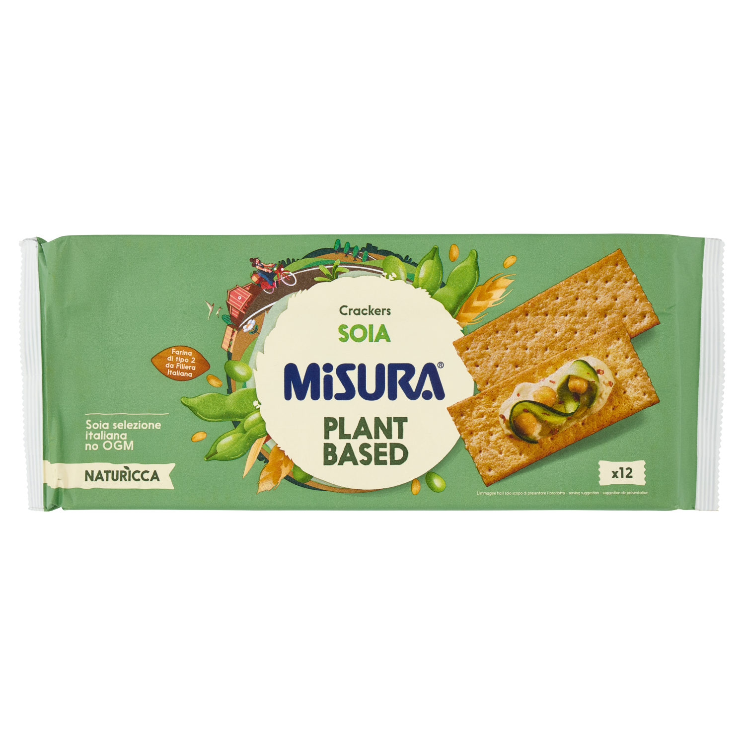 MISURA CRACKERS SOYA X10 400g (12 in a box)