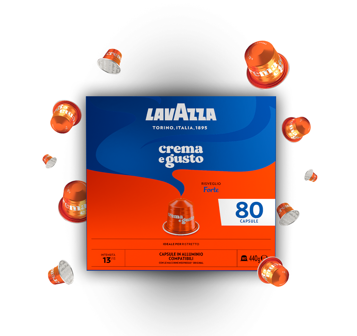 LAVAZZA CREMA&GUSTO FORTE 80 CPS -COMP. NESPRESSO-