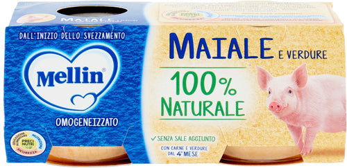 MELLIN OMO MAIALE CON VERDURE 2X80 GR