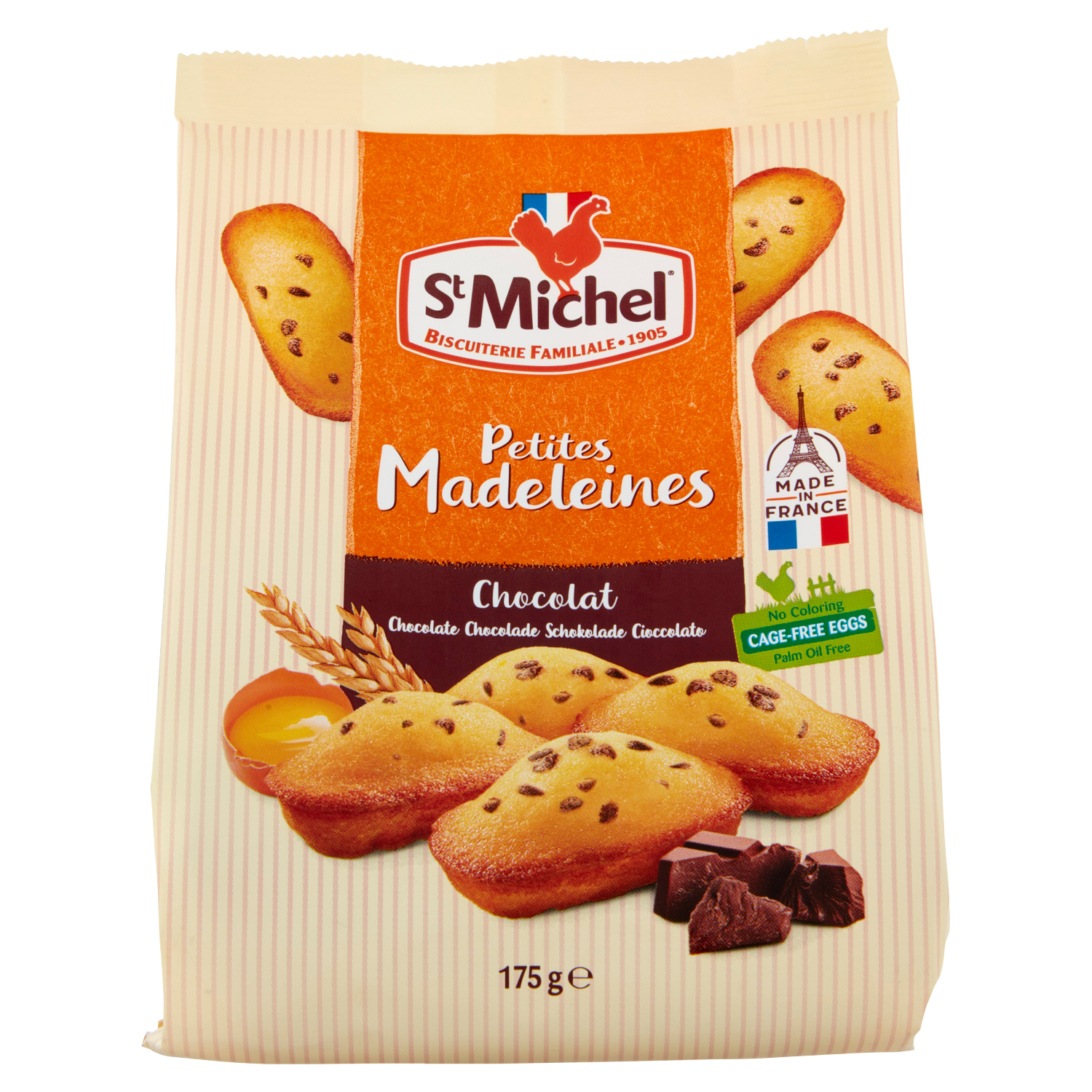 BAHLSEN MINI MADELINE GOCCE DI CIOCCOLATO 125g (10 in a box)