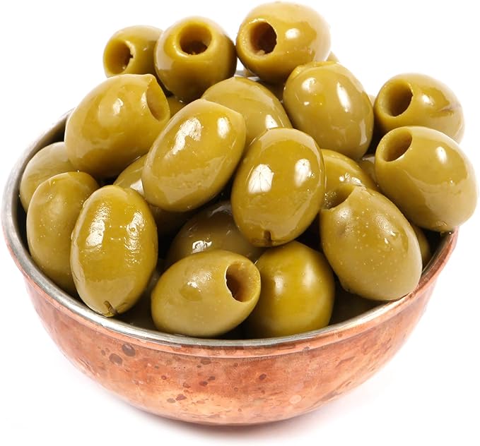 GREEN OLIVE PITTED X4.3KG TIN