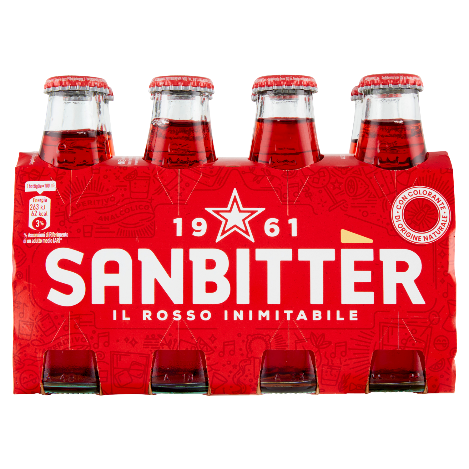 SANBITTER ROSSO X8 800ml (4 in a box)