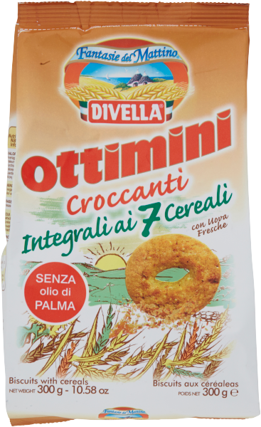DIVELLA BISCOTTI OTTIMINI SETTE CEREALI 400g(18 in a box)