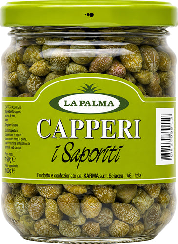 La Palma Capperi Aceto g.200 V.V. Cal 7 - Peso Sgocc.g.120 (12 In A Box) (£0.97 Each)
