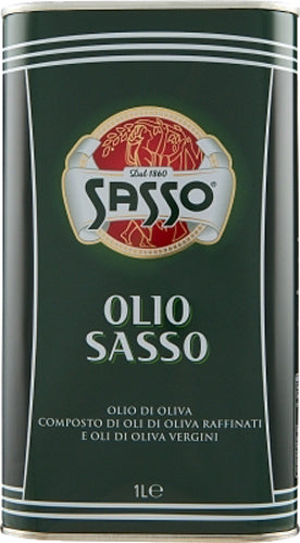 Sasso Olio D'Oliva Latta 1L (10 In A Box) (£5.34 Each)
