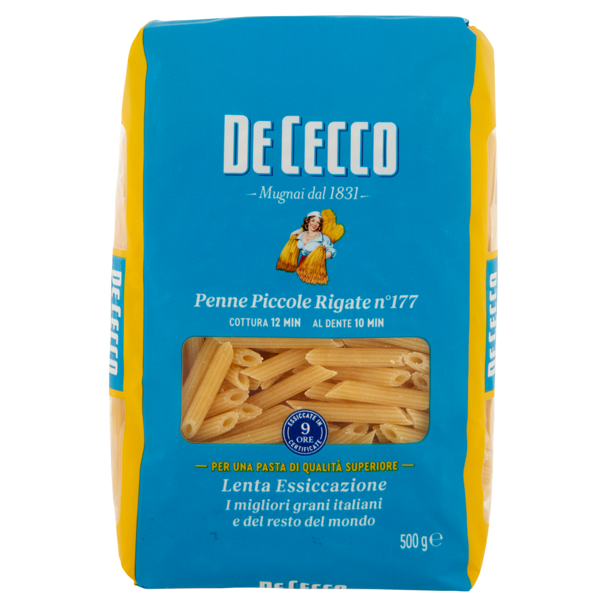 DE CECCO PASTA DI SEMOLA PENNE PICCOLE RIGATE N°177 500g (24 in a box)