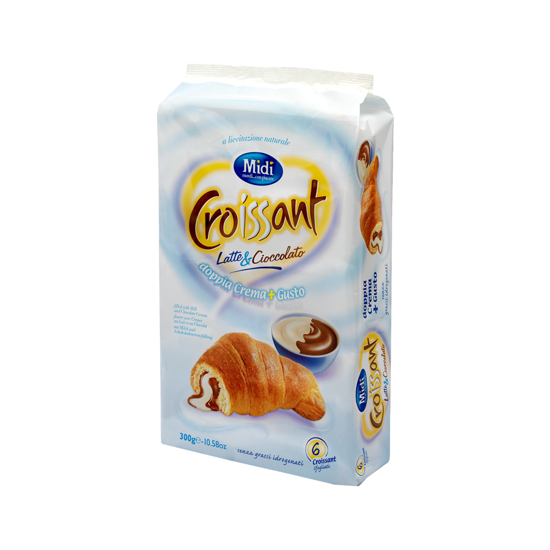MIDI' CROISSANT LATTE&CIOCCOLATO X6 300g (12 in a box)