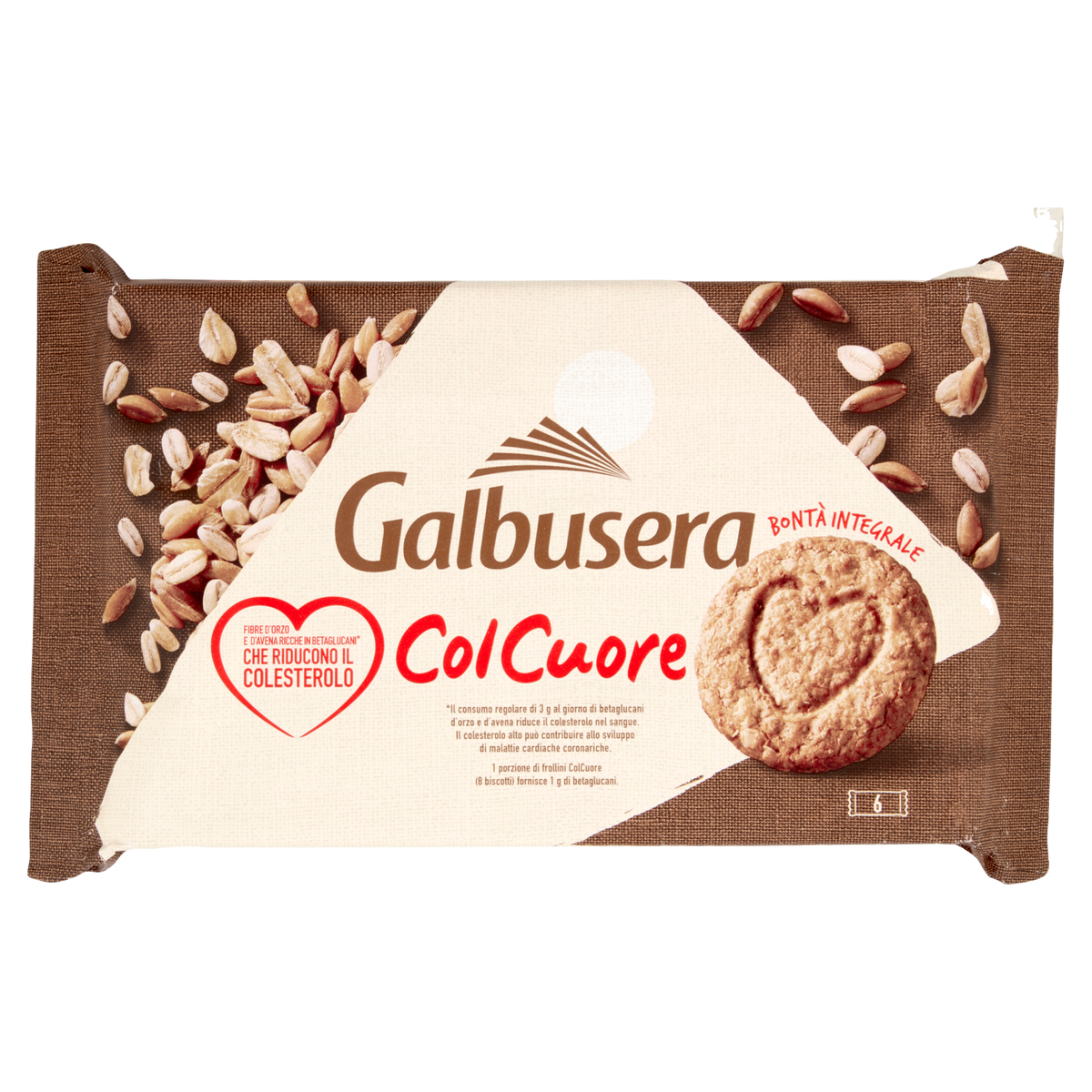 GALBUSERA COL CUORE FROLLINO INTEGRALE FIBRE DI CEREALI 300g (9 in a box)