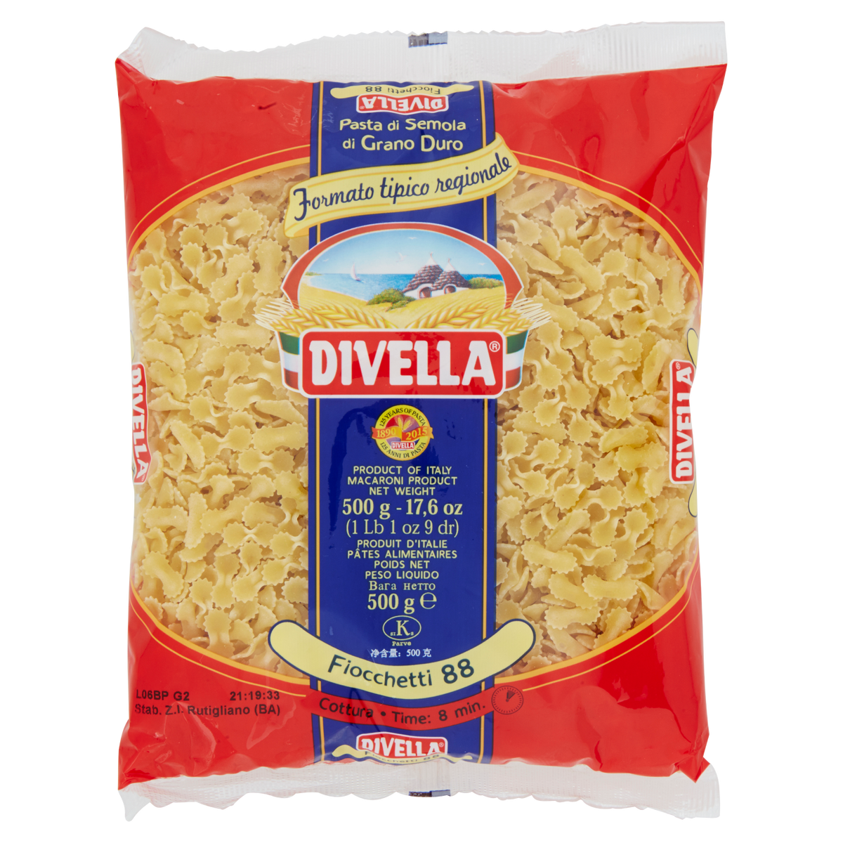 DIVELLA FORMATI SPECIALI FIOCCHETTI N.88 500g (24 in a box)