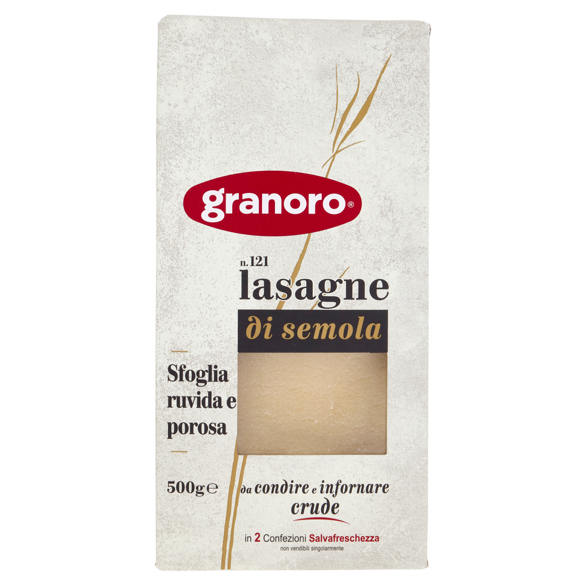 GRANORO LASAGNA SEMOLA 121 500g (12 in a box)