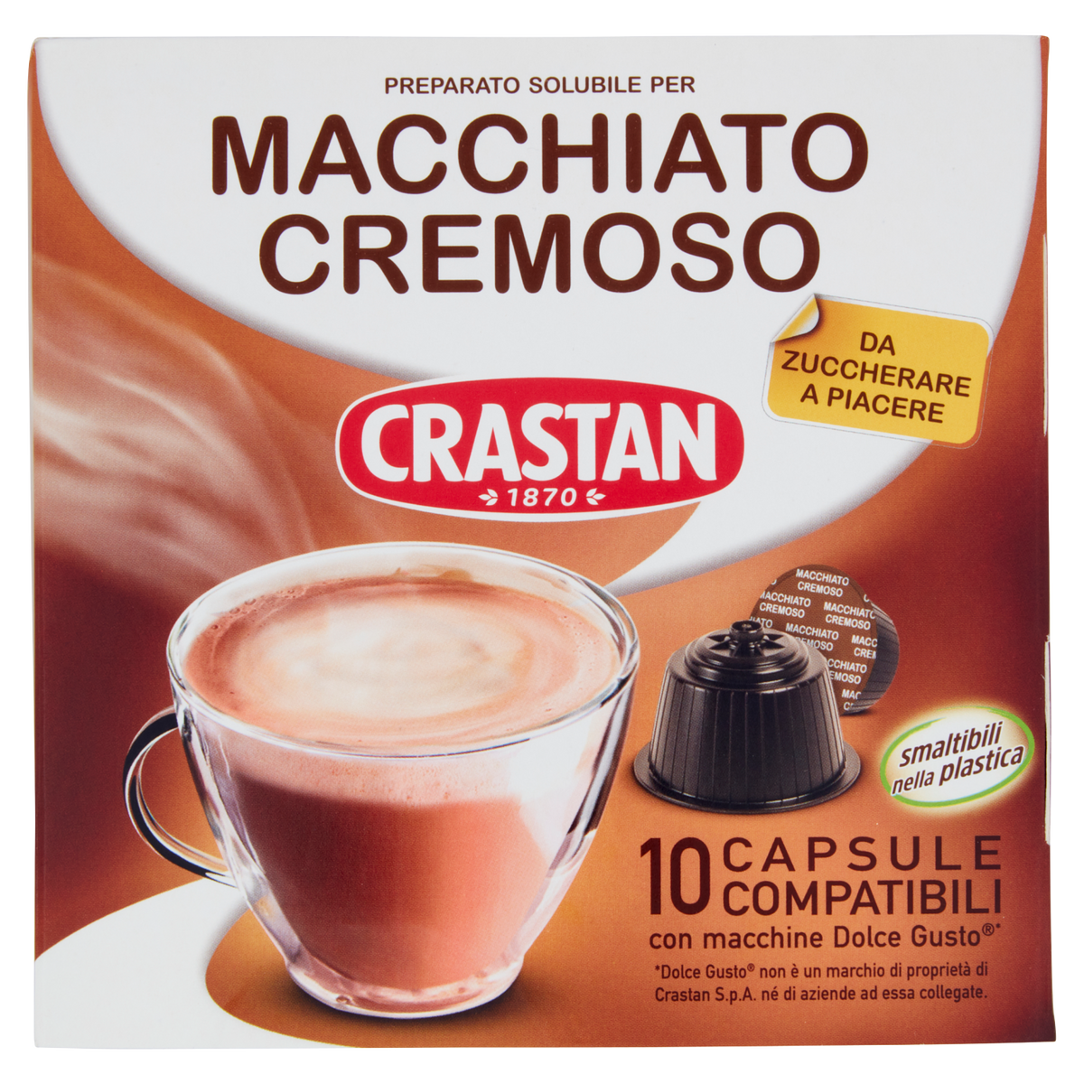 CRASTAN CAFFE' MACCHIATO CAPSULE X 10 (8 in a box)