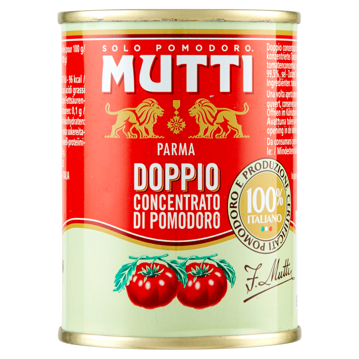 MUTTI DOPPIO CONCENTRATO 140g (12 in a box)