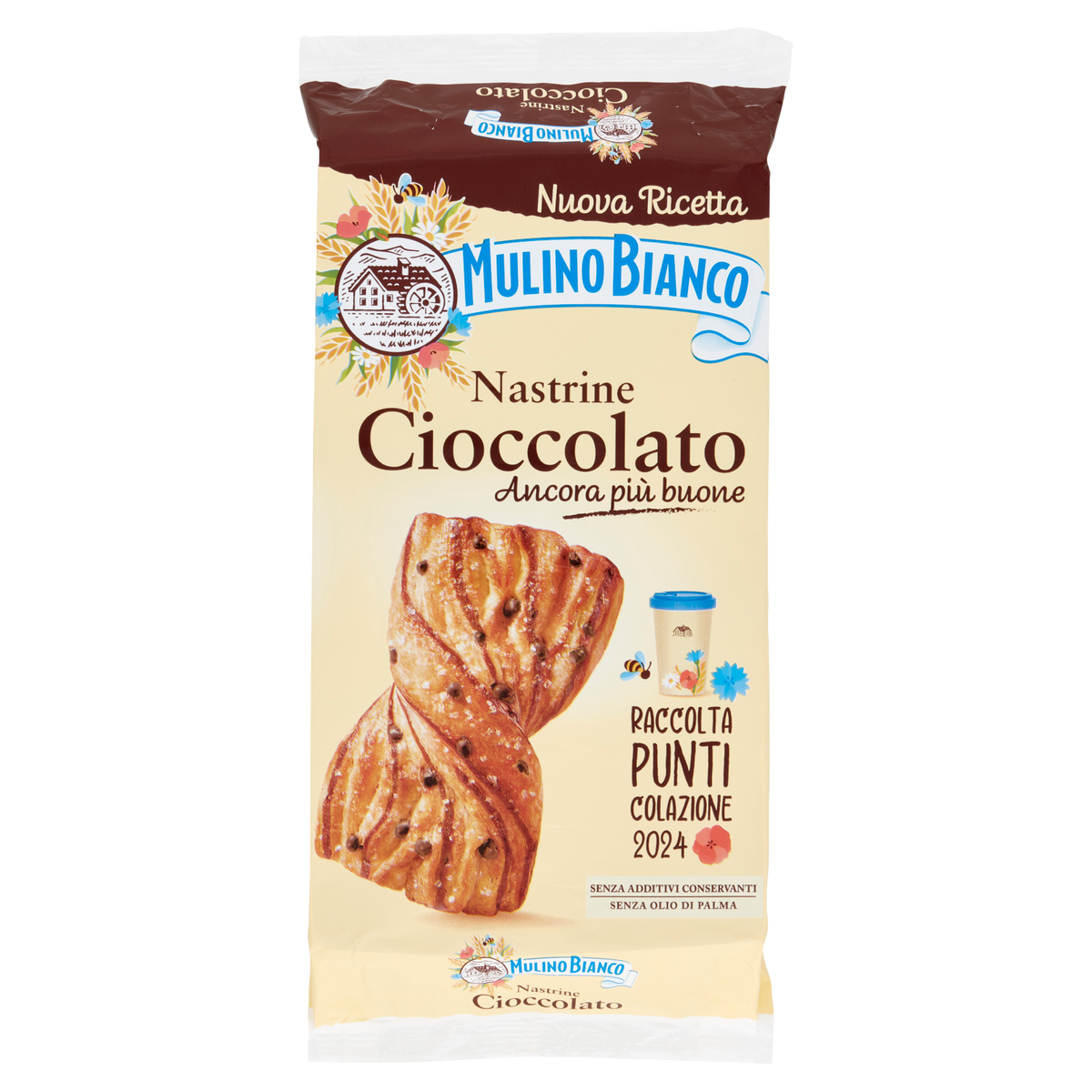 MULINO BIANCO NASTRINE CIOCCOLATO X6 240g (12 in a box)