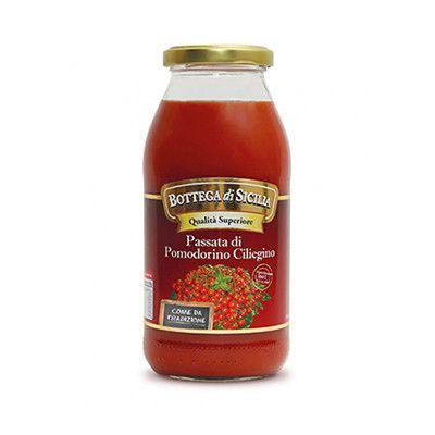 BOTTEGA DI SICILIA PASSATA DI CILIEGINO BASILICO 500g (12 in a box)