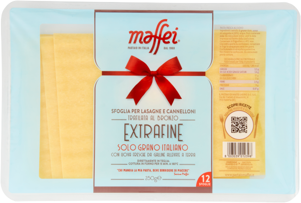 MAFFEI LASAGNA UOVO EXTRA FINE 250g (14 in a box)