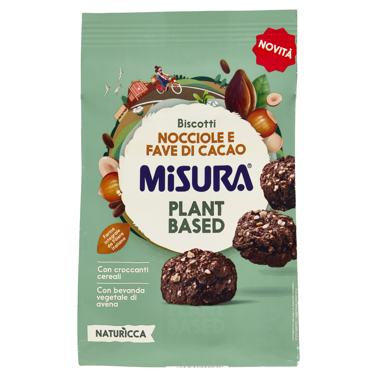 MISURA BISCOTTI NOCCIOLA E FAVE DI CACAO 260g (8 in a box)