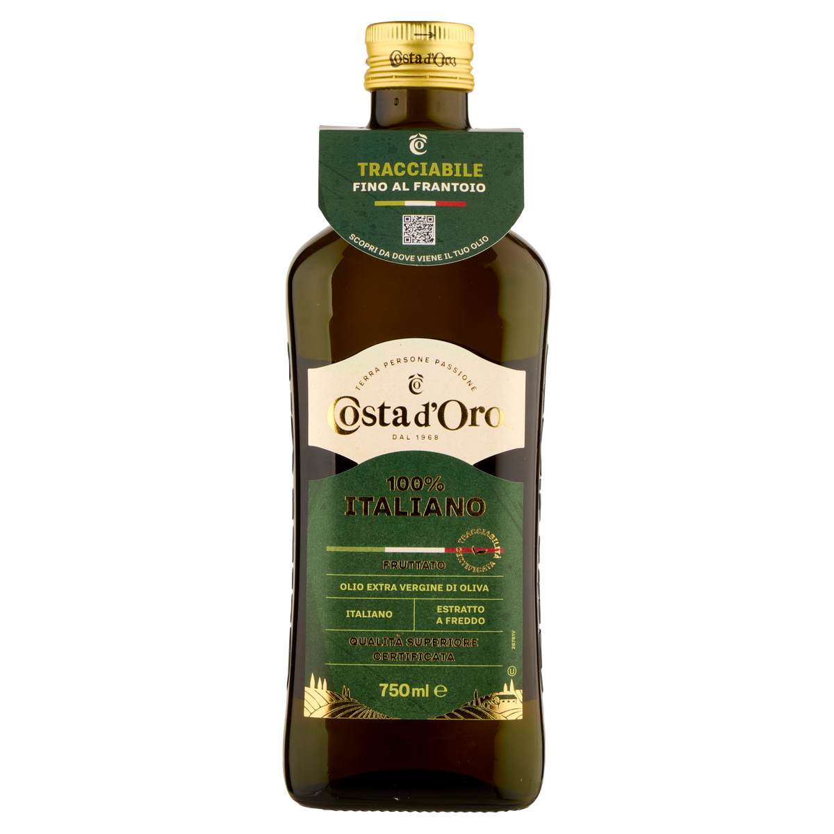 COSTA D'ORO OLIO EXTRA VIRGIN ITALIANO 750ml(12 in a box)