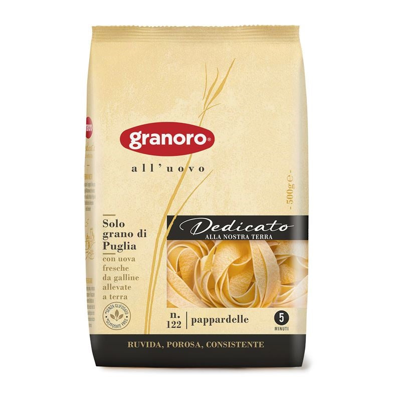 GRANORO DEDICATO PAPPARDELLE UOVO N.122 500g (12 in a box)