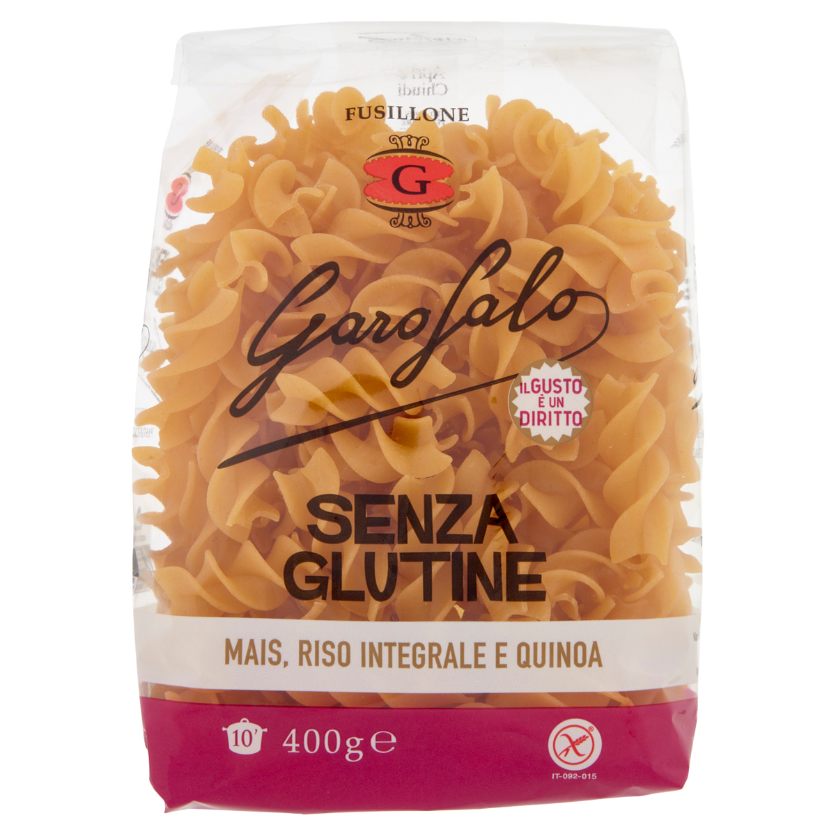 GAROFALO PASTA SENZA GLUTINE FUSILLONE 500g(8 in a box)