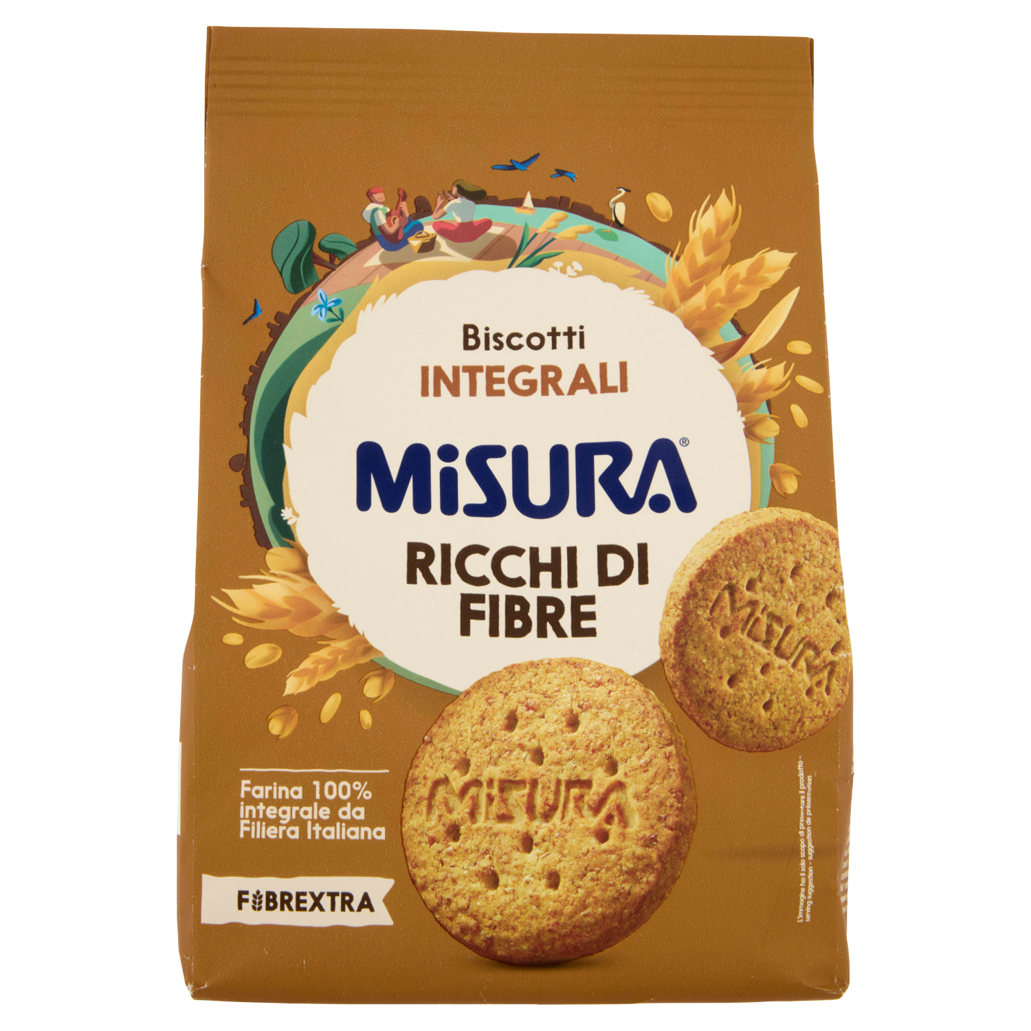 MISURA BISCOTTI INTEGRALI FIBRE EXTRA 330g (10 in a box)