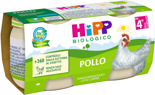 HIPP OMOGENEIZZATO POLLO 2X80G