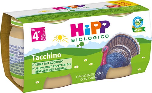 HIPP OMOGENEIZZATO TACCHINO    2X80G